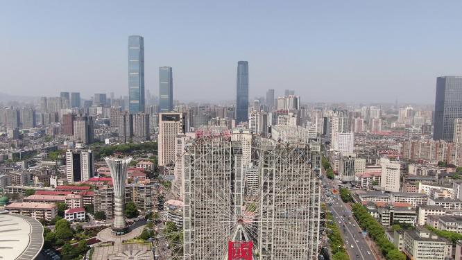 湖南长沙城市建设航拍