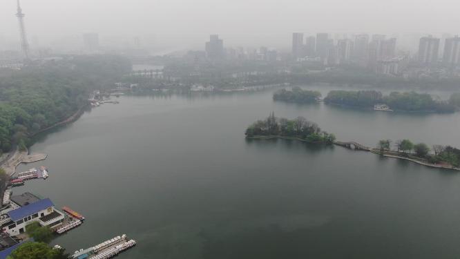 湖南长沙烈士公园航拍