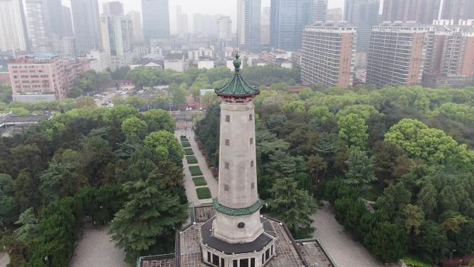 湖南长沙烈士公园航拍