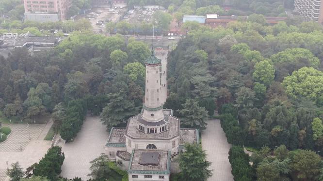 湖南长沙烈士公园航拍