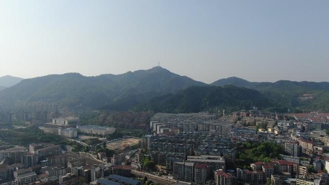 湖南怀化城市交通航拍