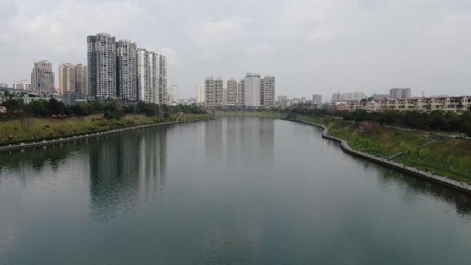 湖南怀化舞水河风光航拍