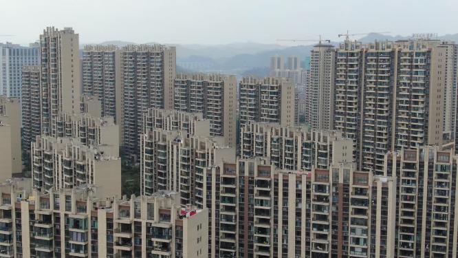 城市住宅小区航拍
