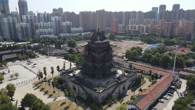 湖北武汉归元禅寺航拍
