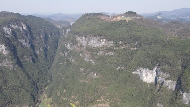 湖南湘西矮寨奇观5A景区航拍