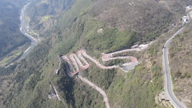 湖南湘西矮寨奇观5A景区航拍
