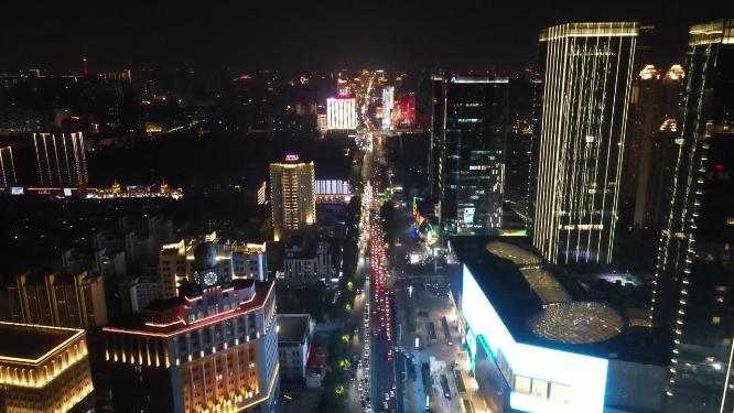 城市拥堵交通车辆行驶航拍