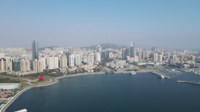 山东青岛城市风光航拍
