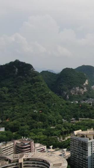 广西柳州城市风光航拍