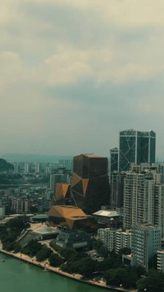 广西柳州城市风光航拍