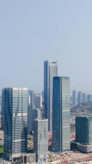 广东珠海城市建筑航拍
