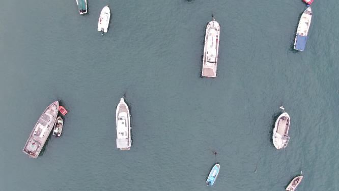 大海海浪沙滩自然风景航拍