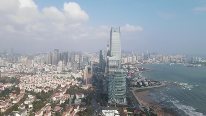 山东青岛城市风光航拍