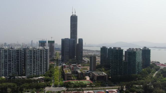 广东深圳城市风光航拍