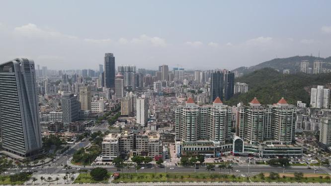 广东珠海城市建筑航拍