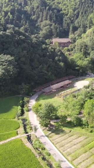旅游景区湖南桃花源5A景区航拍