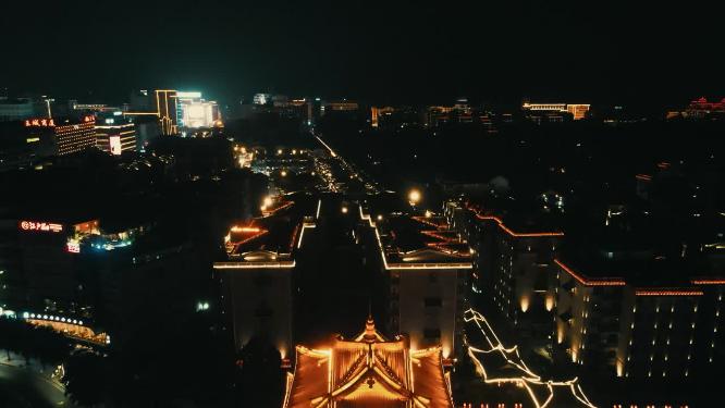 旅游景区广西桂林逍遥楼夜景