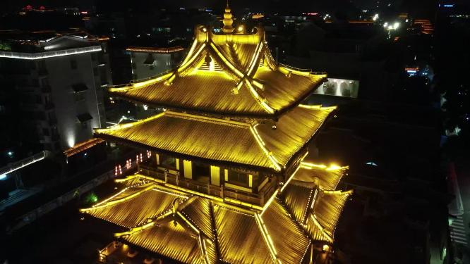 旅游景区广西桂林逍遥楼夜景
