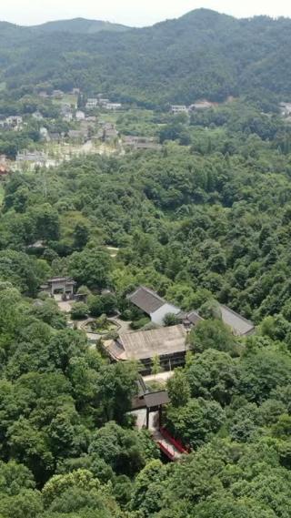 旅游景区湖南桃花源5A景区航拍