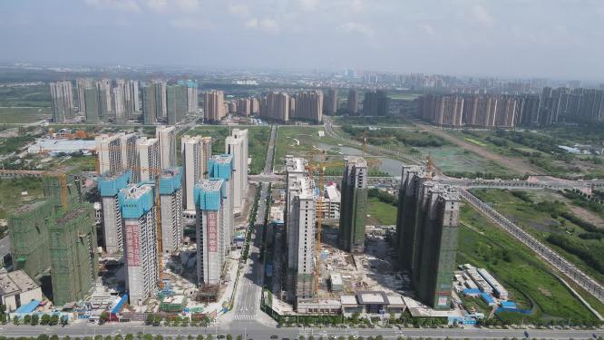 湖北荆州城市风光航拍