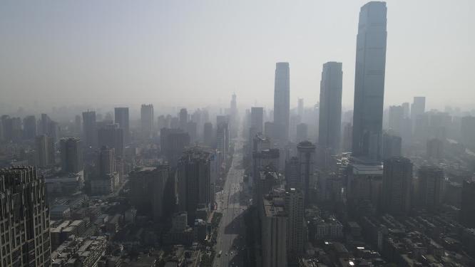 湖南长沙城市建设航拍