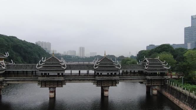 湖南长沙烈士公园航拍