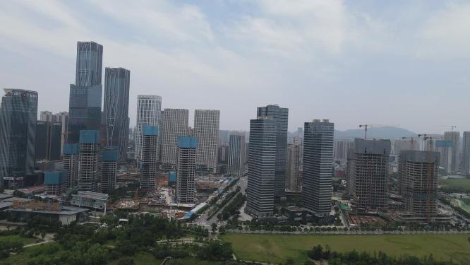 湖南长沙城市建设航拍