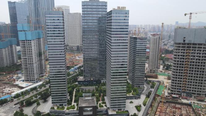 湖南长沙城市风光航拍