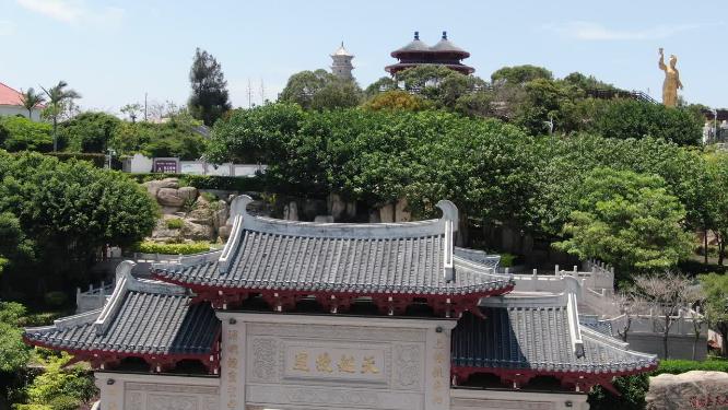 福建莆田湄洲岛5A景区航拍
