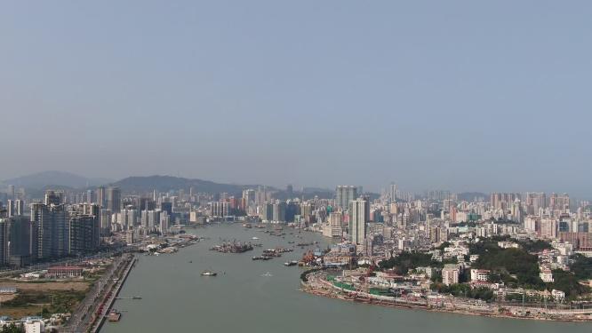 中国澳门城市风光航拍