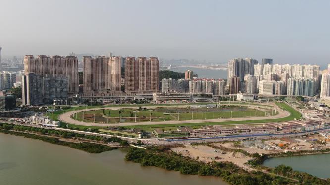 中国澳门城市风光航拍