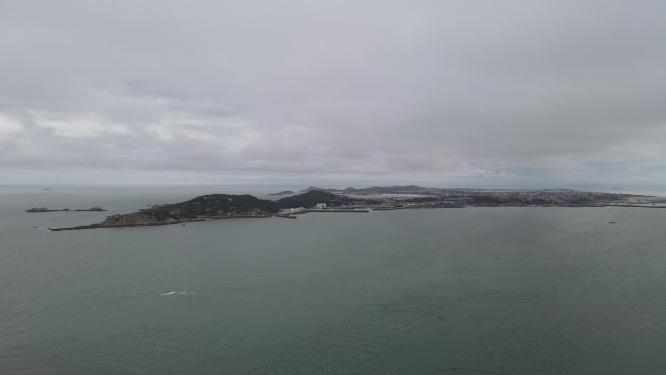 大海沙滩礁石岛屿航拍