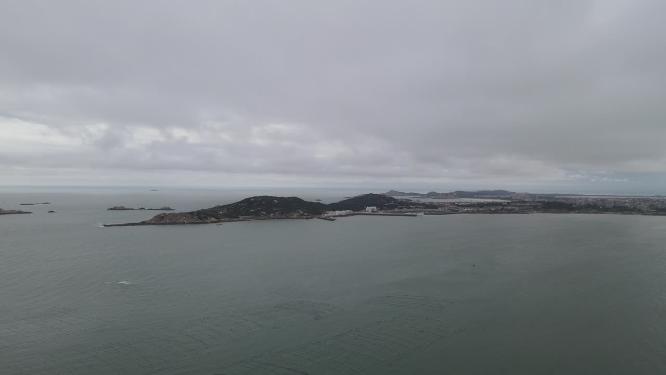 大海沙滩礁石岛屿航拍