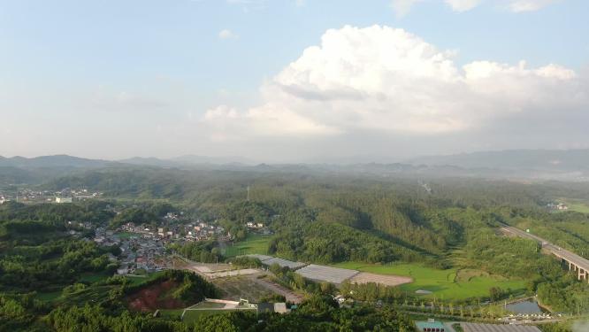 祖国壮丽山河连绵起伏山川丘陵航拍