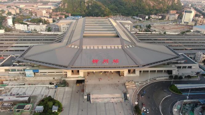 广西柳州城市风光航拍