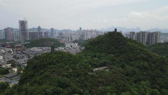 广西柳州城市风光航拍