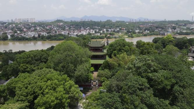 江西赣州江南宋城4A景区航拍