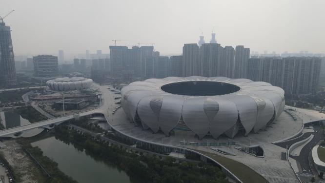 浙江杭州亚运会场馆航拍