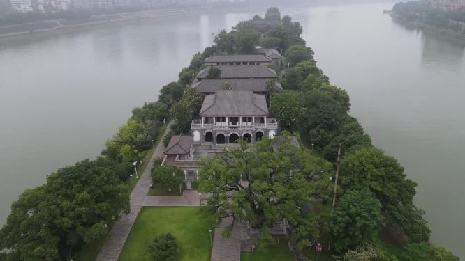 湖南衡阳石鼓书院航拍