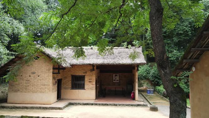 湖南长沙望城雷锋纪念馆雷锋故居航拍