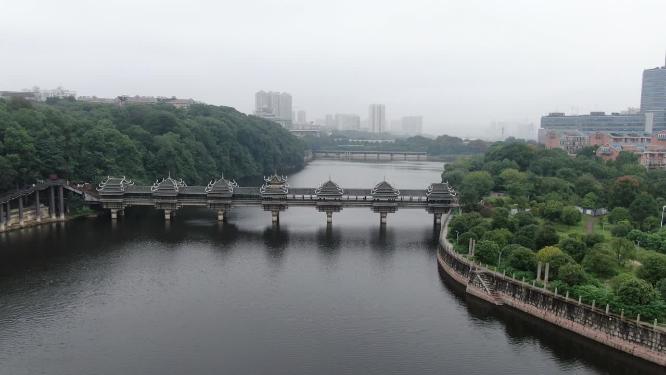 湖南长沙烈士公园航拍