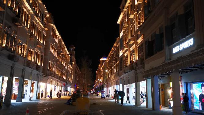 福建厦门城市夜景交通