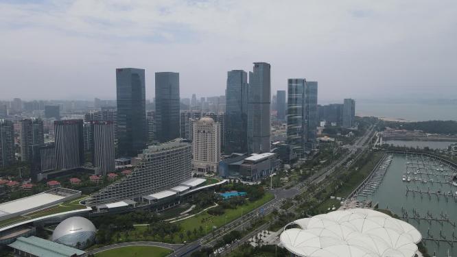 福建厦门城市风光航拍