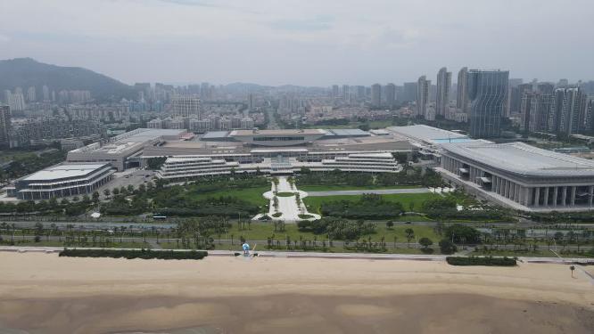 福建厦门城市风光航拍