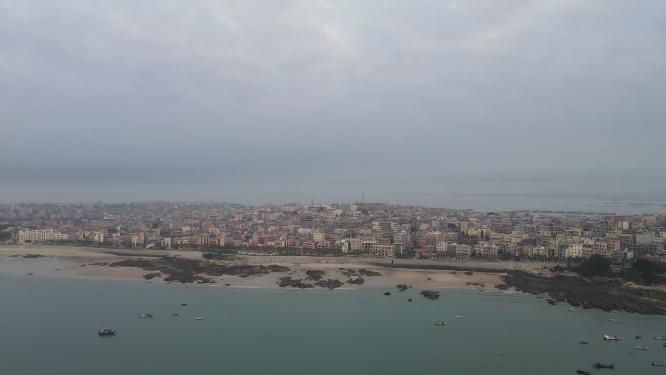 福建莆田湄洲岛5A景区航拍