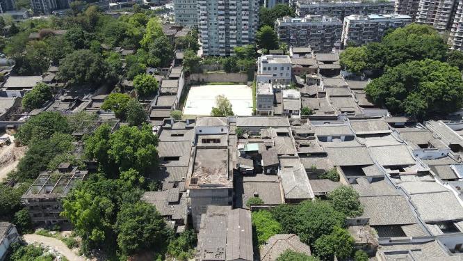 福建福州上下杭历史文化街区航拍