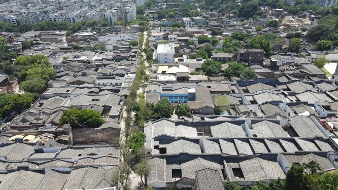 福建福州上下杭历史文化街区航拍