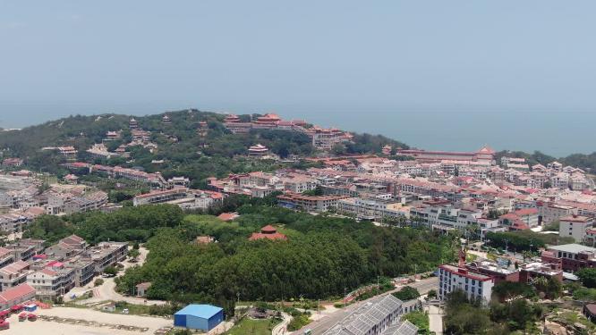 福建莆田湄洲岛5A景区航拍