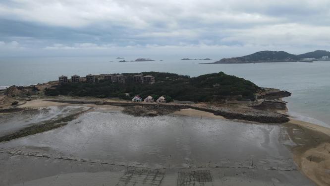 航拍大海海上岛屿风景
