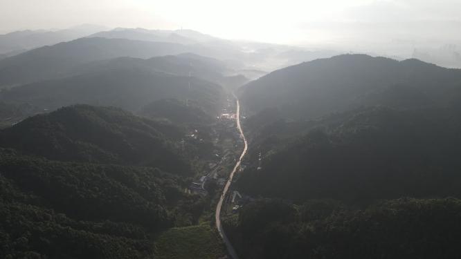 祖国壮丽山河连绵起伏山川丘陵航拍